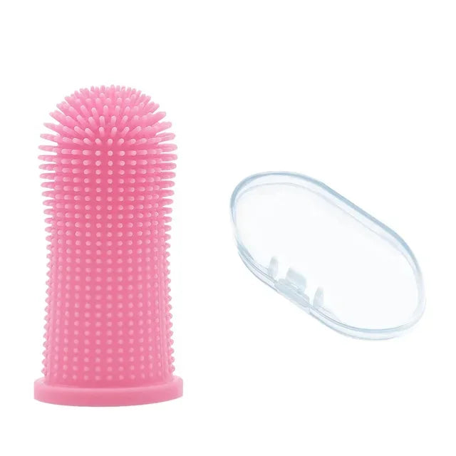 Dog Super Soft pet Finger Toothbrush Teeth Cleaning Breath Care Nontoxic Silicone Too alternate view