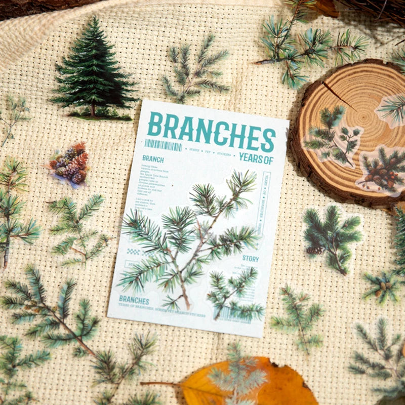 90pcs Floral and Nature Sticker Pack | Creative DIY Decals for Journaling and Phone Ca close-up view