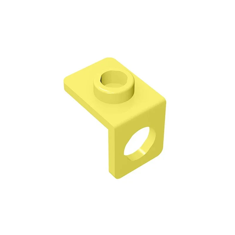Gobricks GDS-1165 Minifig Neck Bracket with Back Stud | Thin Back Wall Building Block detail view