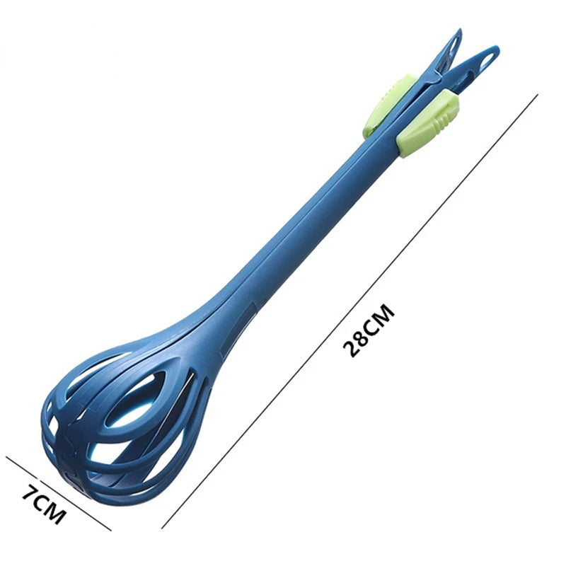 Manual Egg Beater Whisk and Food Clips | Kitchen Multitool additional angle