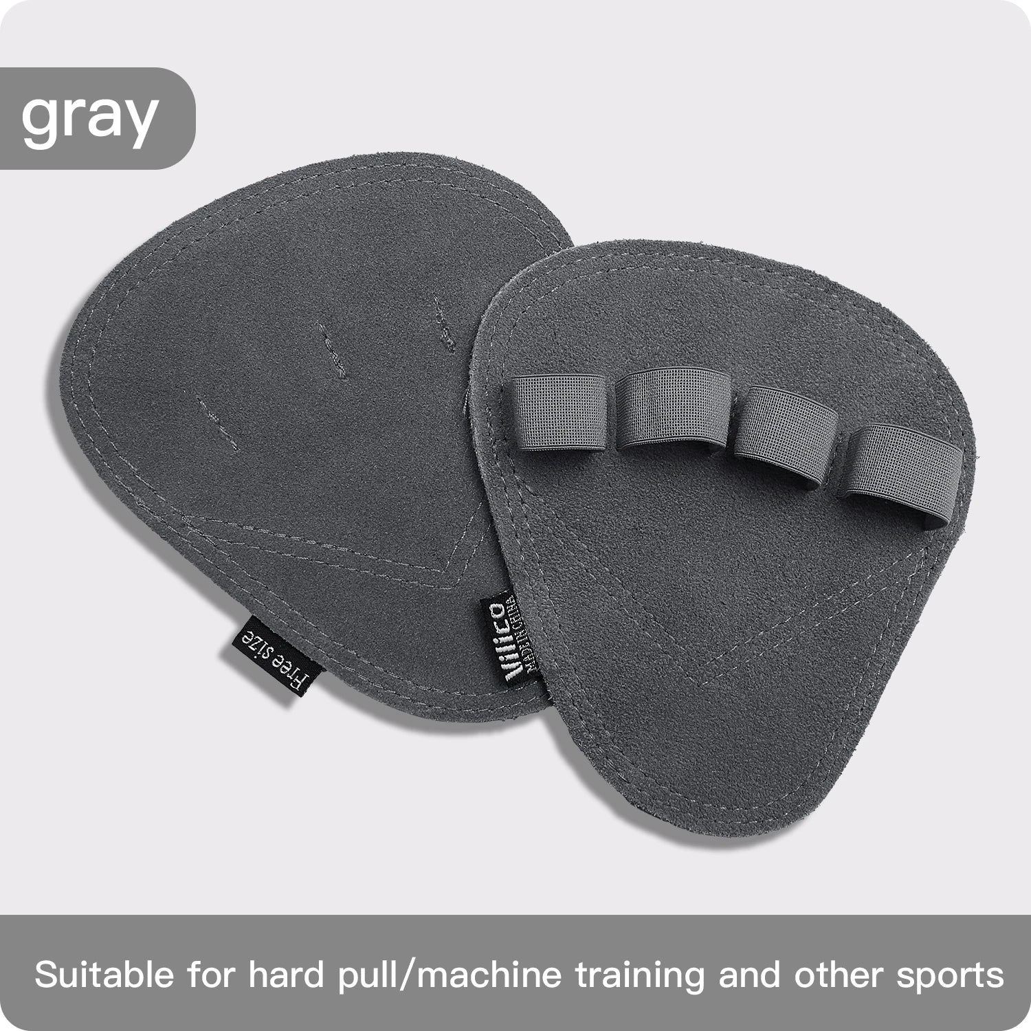 Powerlifting Gym Gloves | Breathable Weightlifting Gloves with Leather Palm Guard for Me detail view