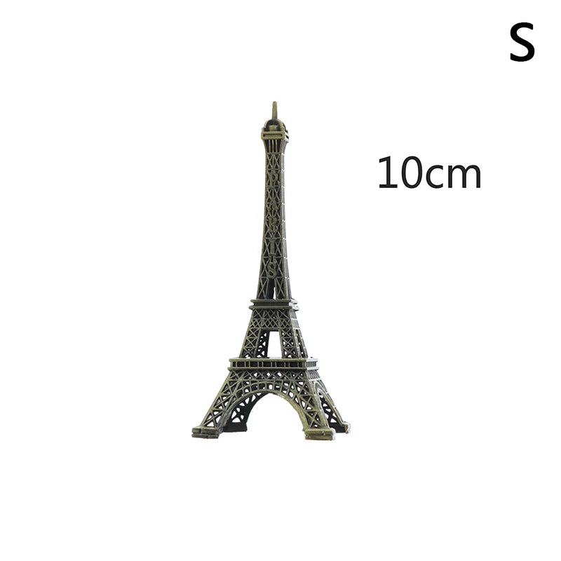 Mini Paris Eiffel Tower Model Desk Figurine Statue Crafts Souvenir Alloy