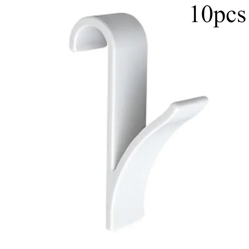 Kitchen Bathroom Hanger Clips Storage Racks White Clear Hanger Heated Towel Radiator alternate view
