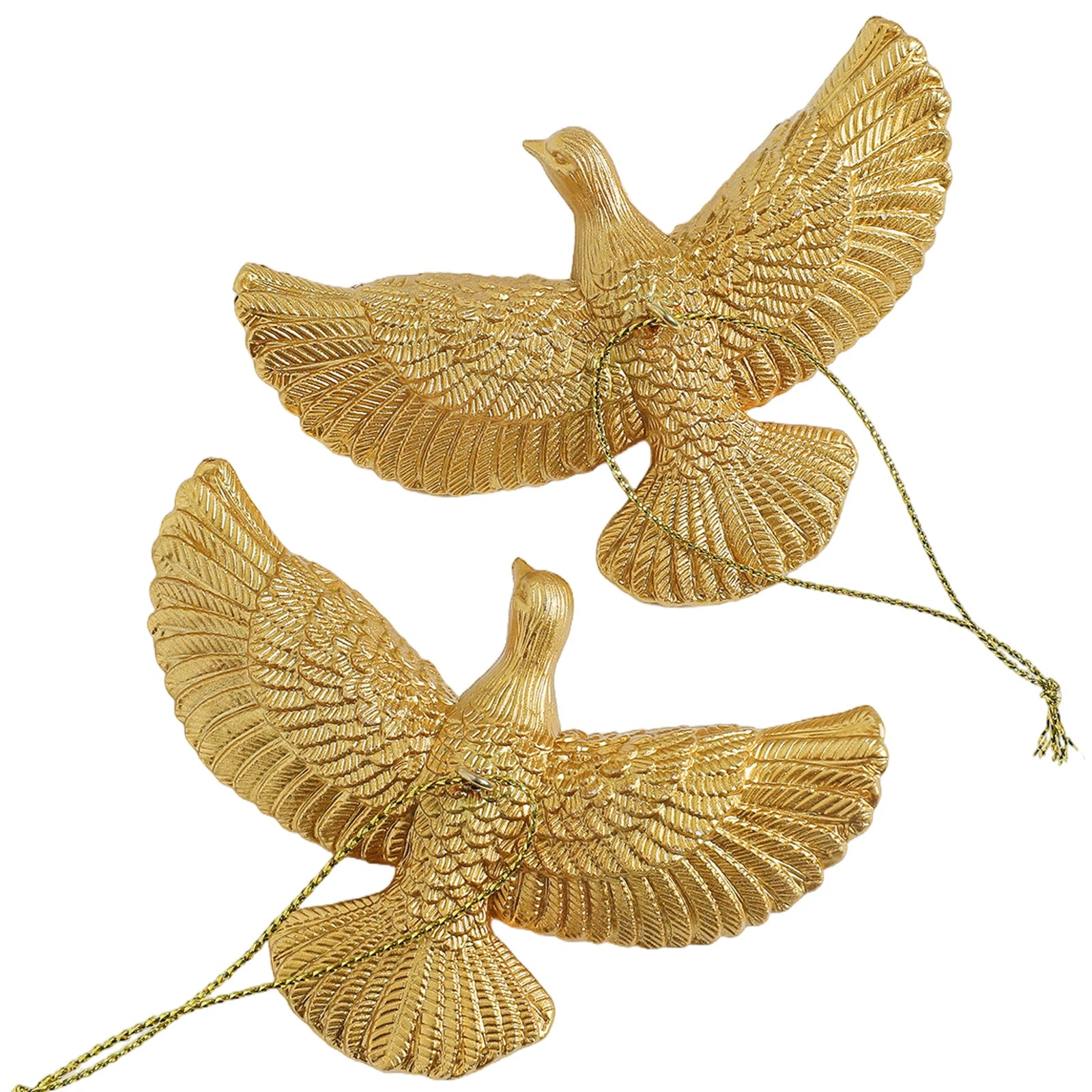 Resin Friendship Doves Christmas Tree Ornament Set of Two Doves for Someone alternate view