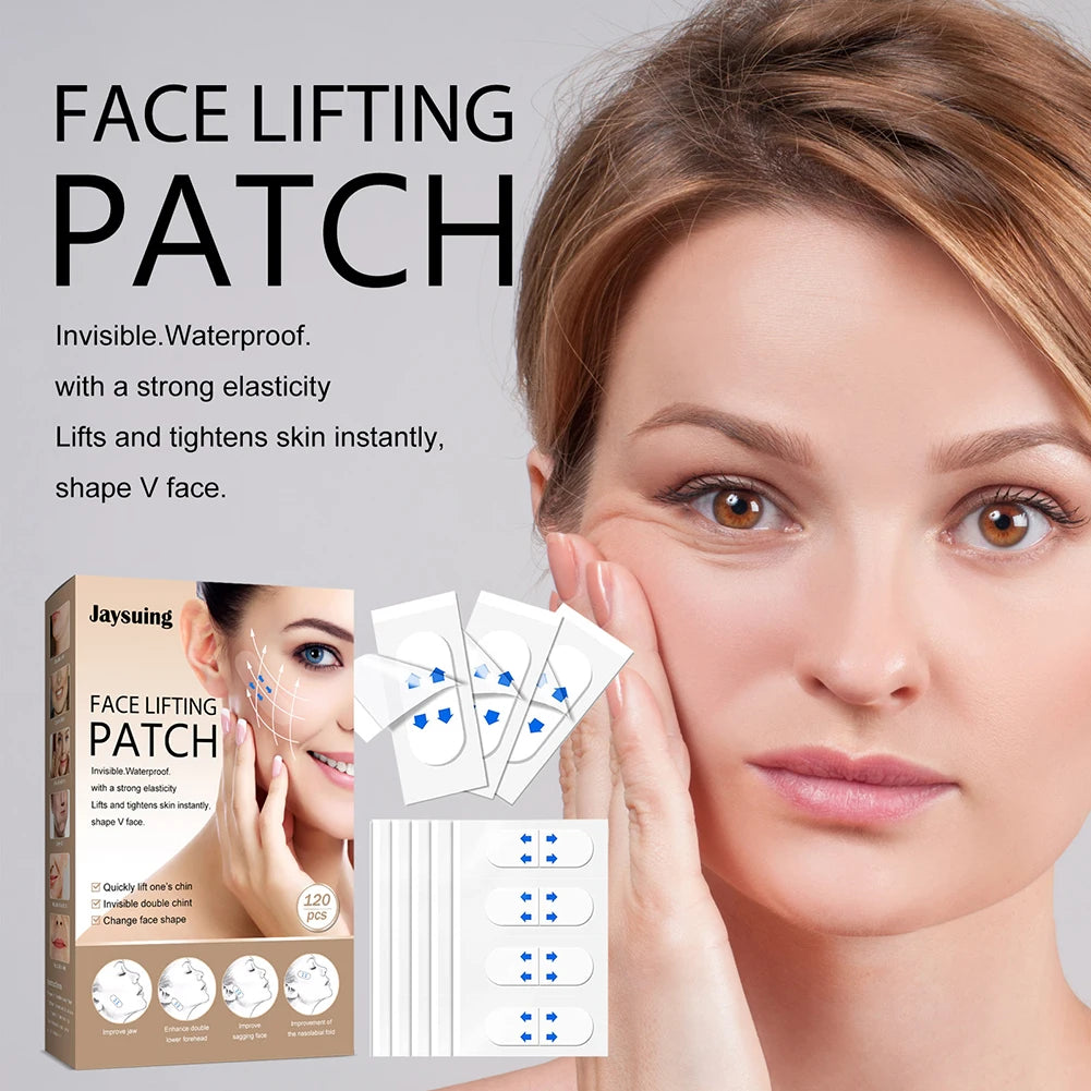 120 Pcs Invisible Face Lift Tapes | Instant V Shape Skin Firming Stickers lifestyle view