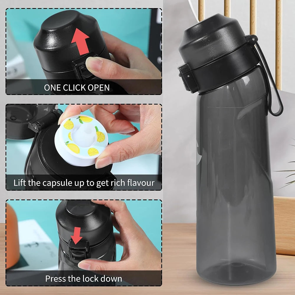 1pcs Flavor Rings For Sports Water Bottle Tritan Cup Flavor Pods Fit Health Drink Mor lifestyle view