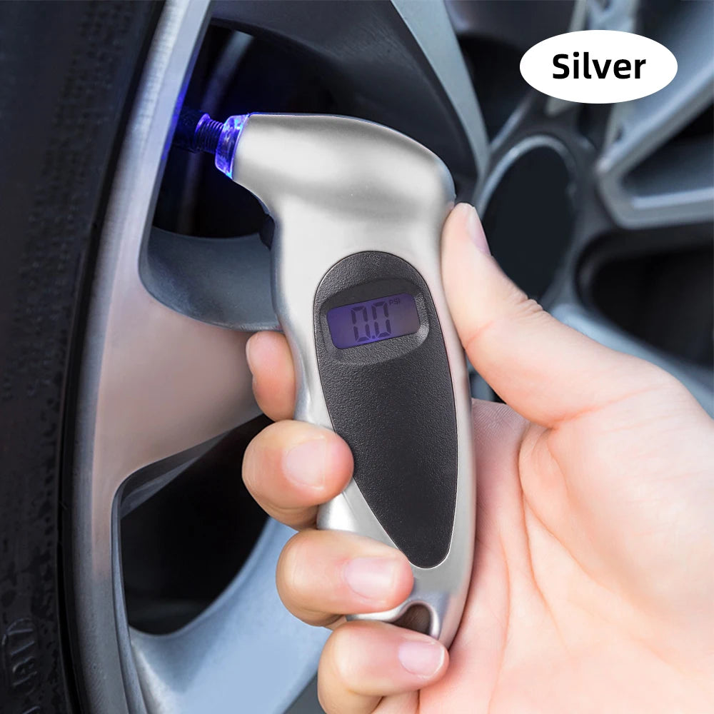 Digital Tire Pressure Gauge | High Precision Backlit Car Tyre Air Meter lifestyle view