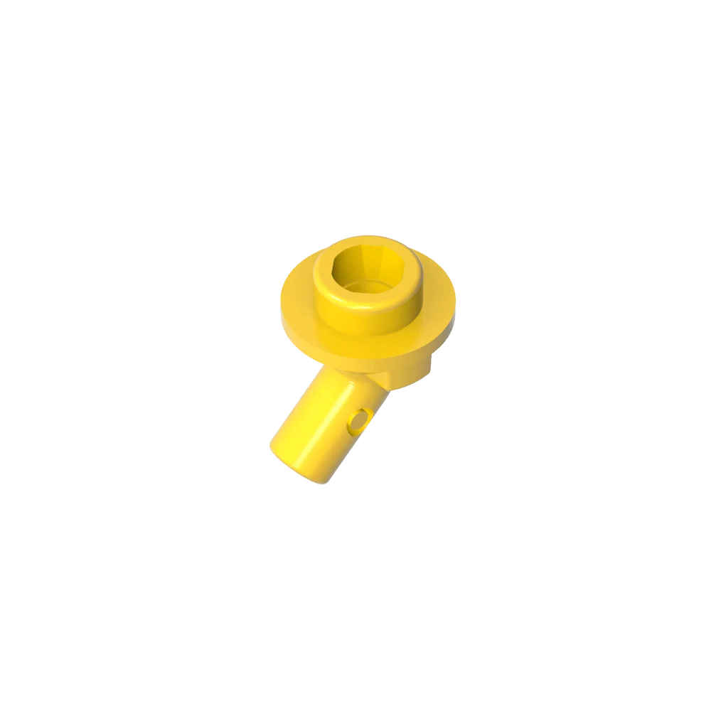 Gobricks GDS-2192 Bar, Angled with Stud on End | Compatible with Lego 65578 Technical close-up view