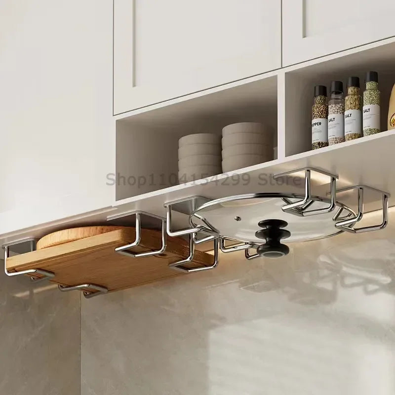 Steel Sink Sponges Drain Drying Rack Self Adhesive Storage Holder Wall Hooks Kitchen lifestyle view