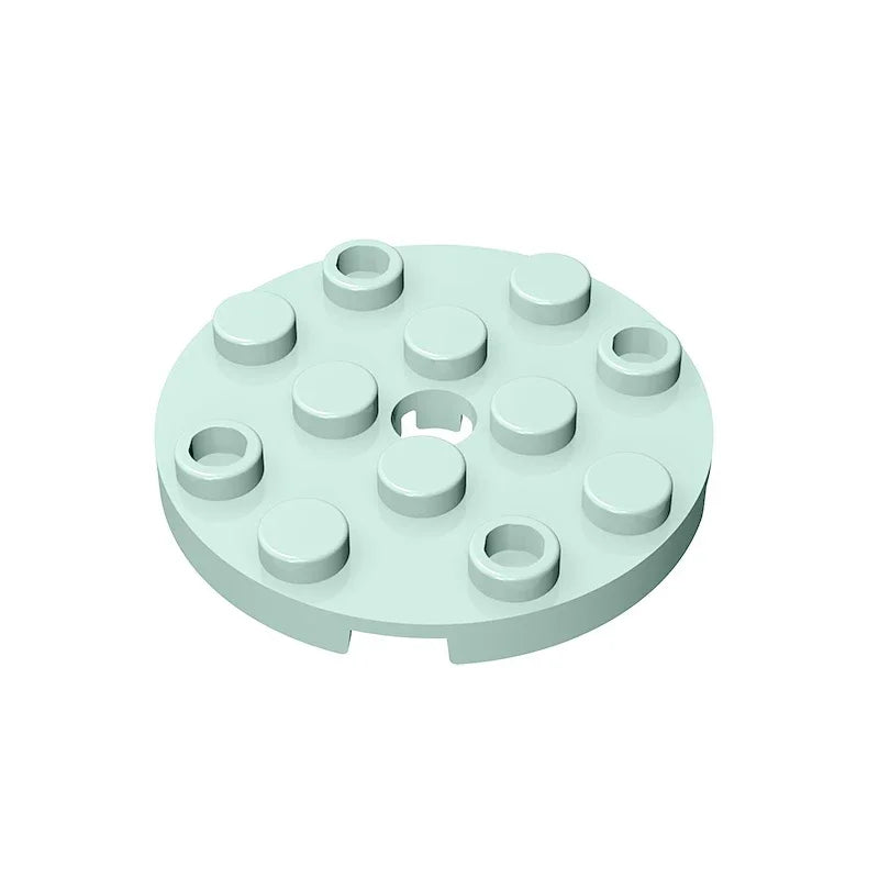 Gobricks GDS-841 Round Plate 4x4 with Hole | Compatible Building Block for DIY Creati alternate view