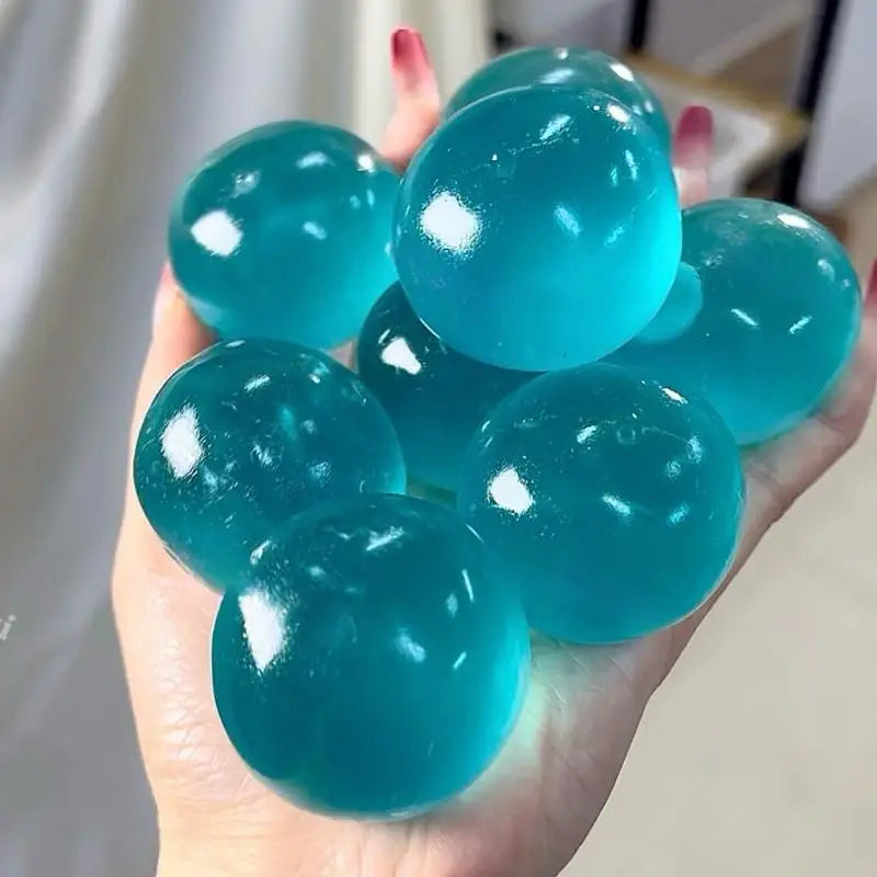 New 1Pcs Anti Stress Sensory Fidgets Toys Soft Simulated Transparent Blue Maltose Slo alternate view