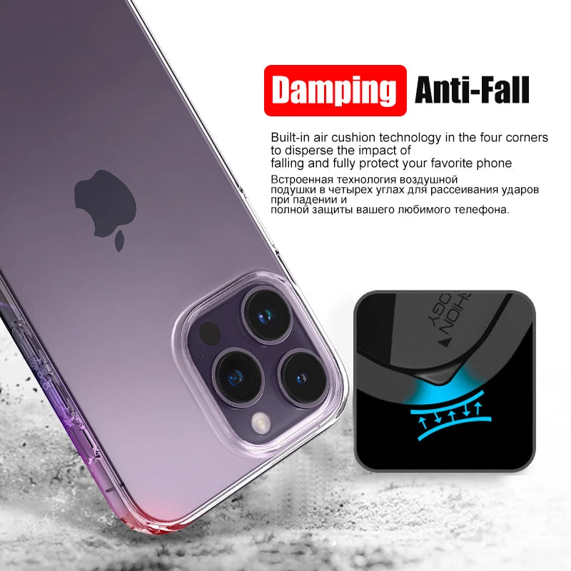 Luxury Clear Silicone Phone Case For iPhone 16 15 14 13 12 11 Pro Max XR X XS 7 8 P additional angle