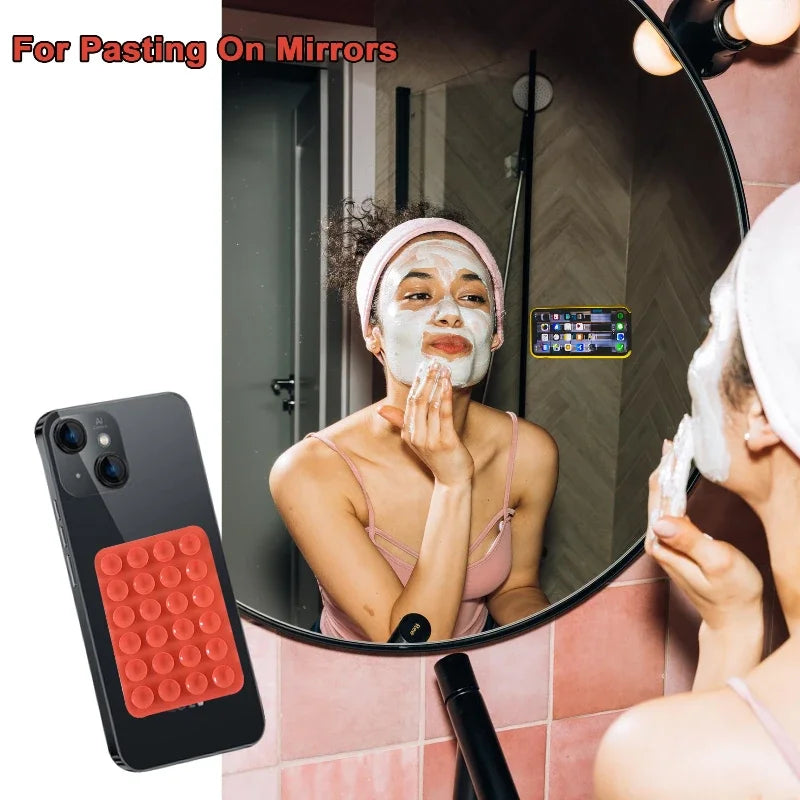 Double Sided Silicone Suction Pad Mobile Phone Holder Hands Free Accessory for Videos Se detail view