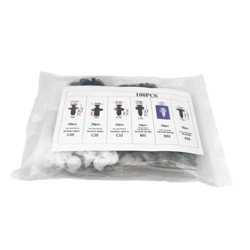 Auto Fastener Clip Mixed Car Body Push Retainer Pin Rivet Bumper Door Trim Panel Fastene detail view
