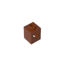 Gobricks GDS-2196 Technical Brick 1 x 1 with Axle Hole | Building Block for Lego close-up view