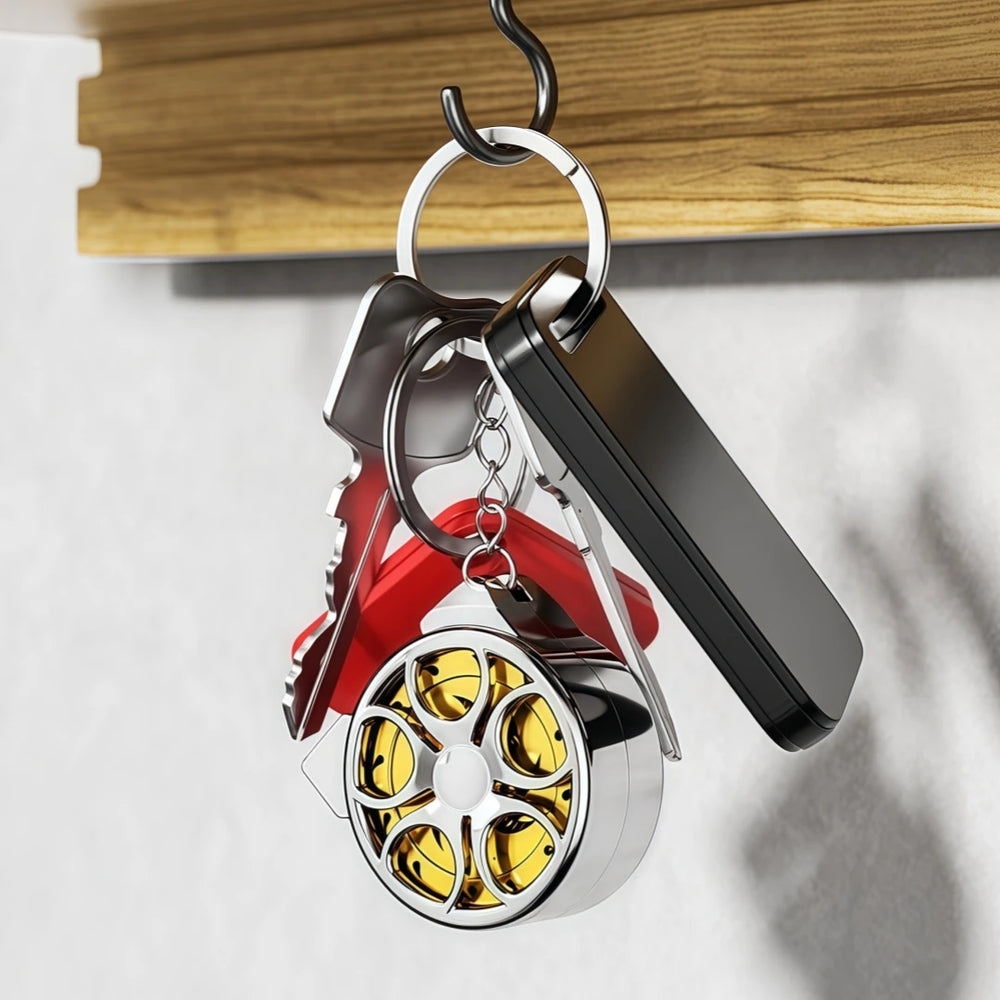 Portable Mini Tape Measure Retractable 2m Mild Steel Keychain Design Small Household alternate view