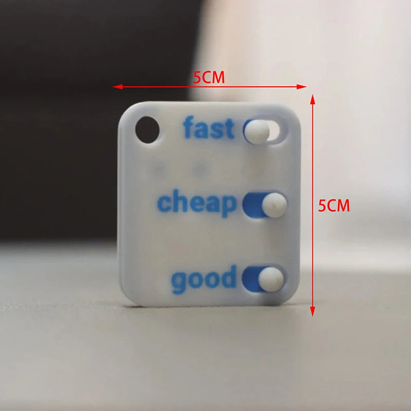 3D Printed Decompression Switch Keychain | Fidget Toy for Stress Relief detail view