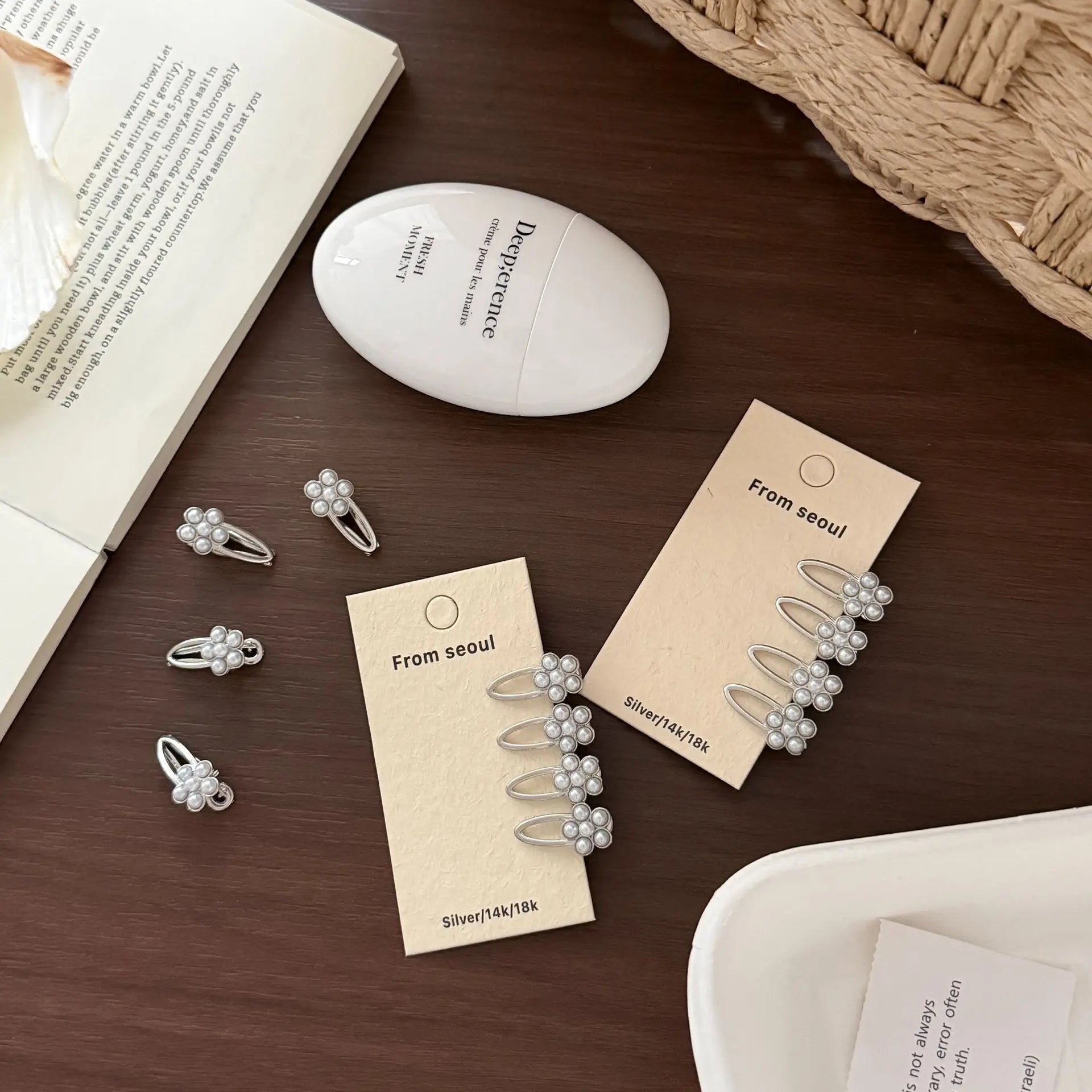 High Quality Small Pearl Flower Hair Clip for Front Bangs Korean Elegant   Side Clip Women Daily Office New Hair Clips for Women