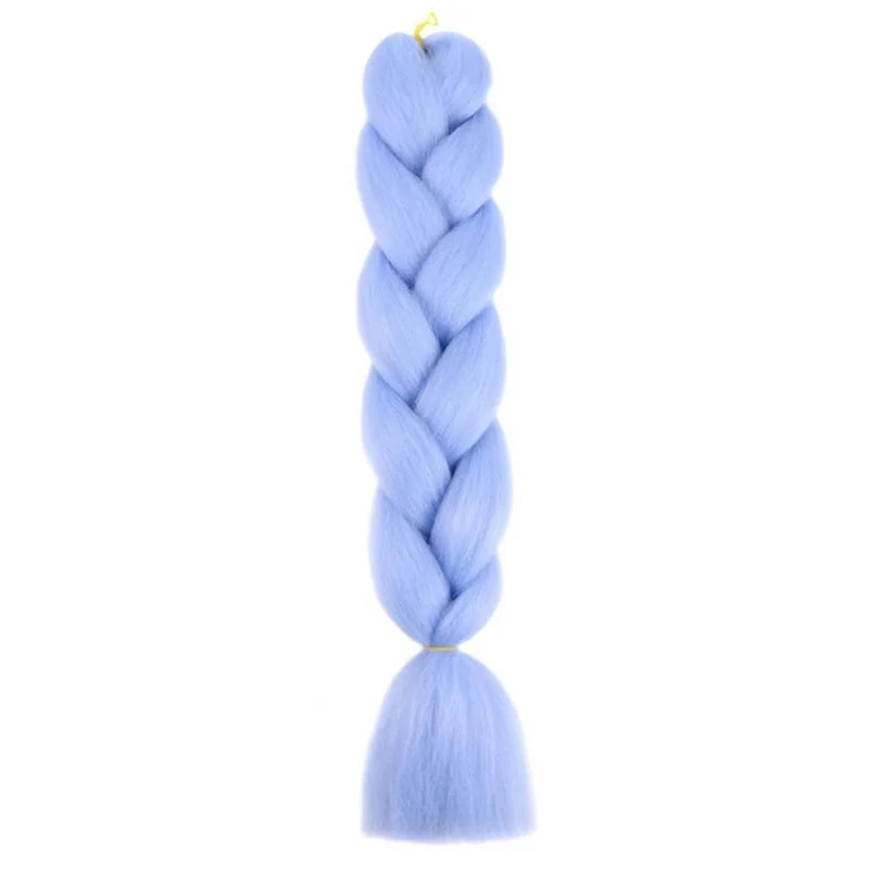 Synthetic 24Inch Jumbo Braids Extensions Long Yaki Straight Braiding Hair Afro Ombre Col detail view