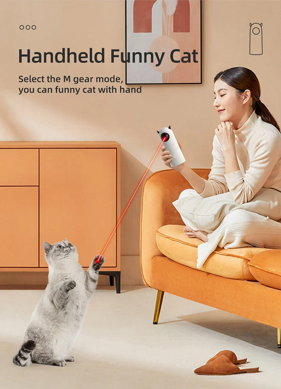 Automatic Cat Laser Toy – Rechargeable Interactive