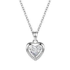 Eternal Heart Love Necklace Women's High End Stainless Steel Clavicle Chain Accessories Jewelry Vale