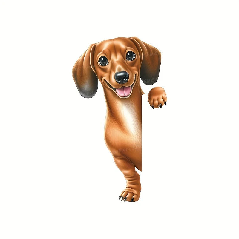 Cute Puppy Stickers for Room Decor | Removable Wall Decals detail view