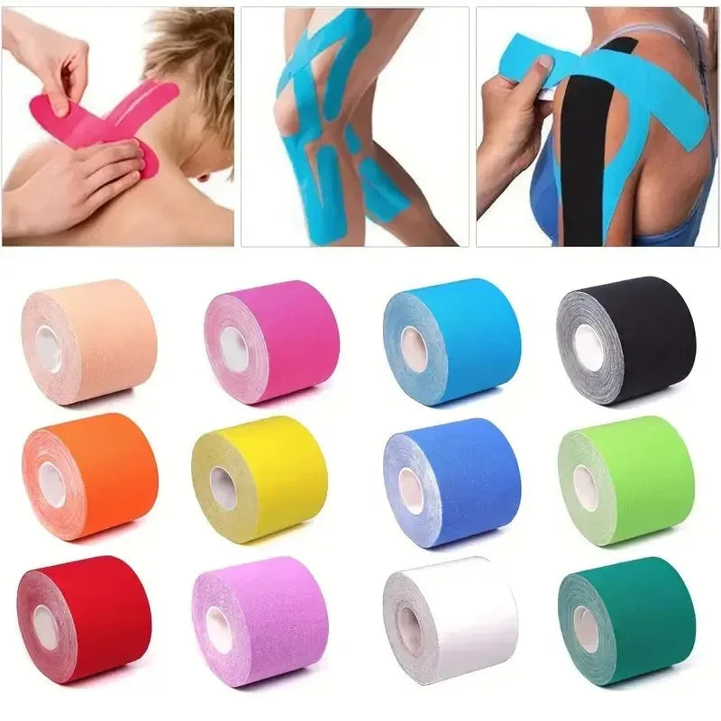 Tape Stickers Athletic Bandage Muscle Recovery Protector Strapping Pain Relief Tennis Gym