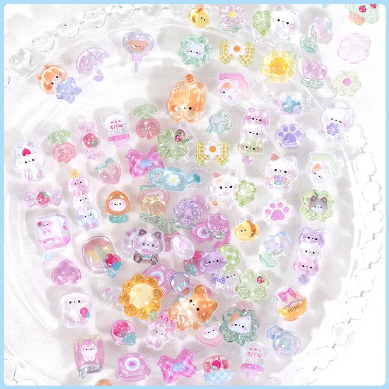 3D Food Stamping Seal Sticker | Japanese Anime Decorative Craft Stickers for Kids alternate view
