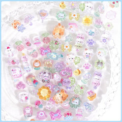 Japanese Anime Food Stamping Seal Fun | 3D Crystal Diamond Sticker Set for Kids