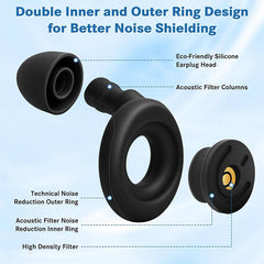 Silicone Ear Plugs for Noise Reduction | Reusable Sleeping Earplugs close-up view
