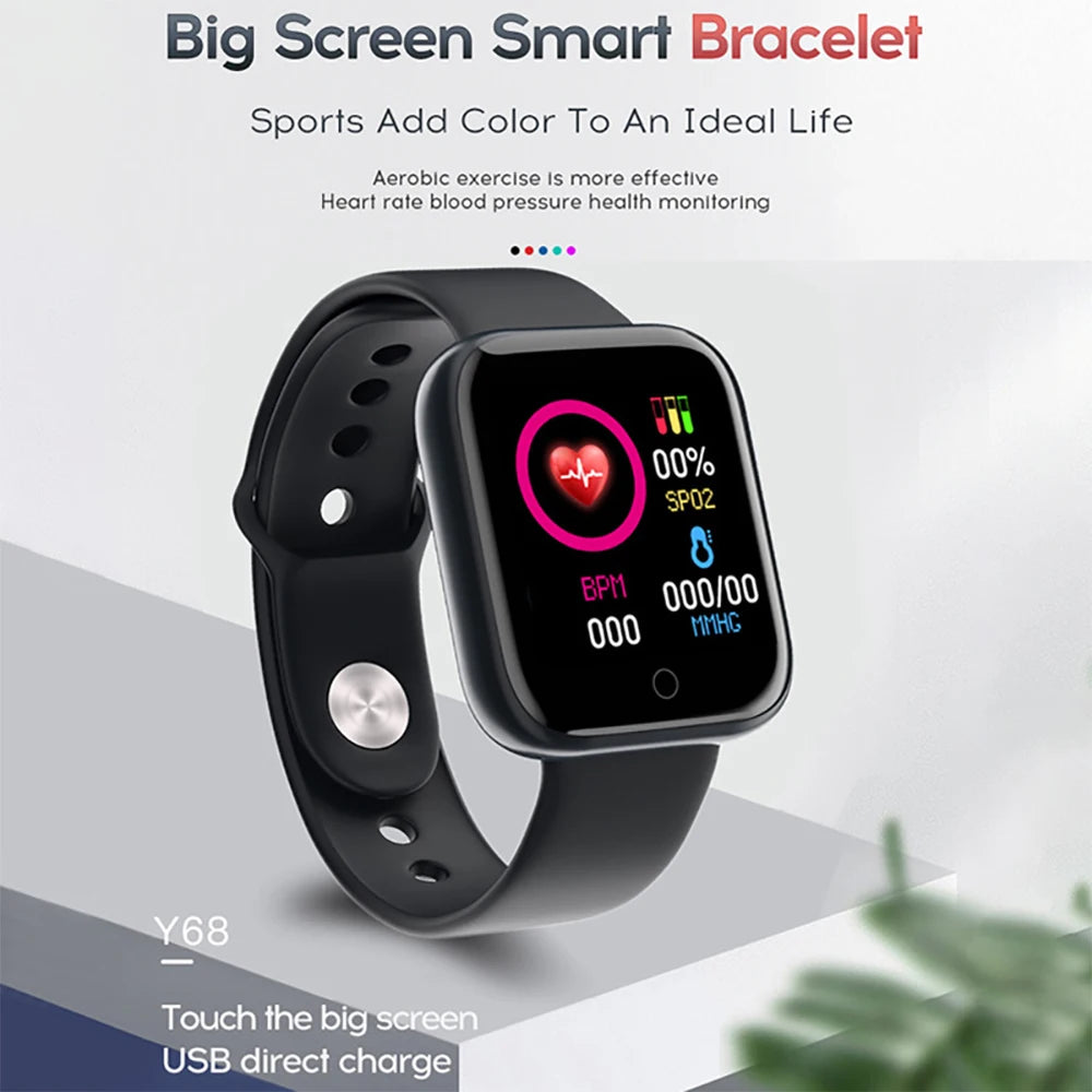 Multifunctional Smart Watch Men Women Bluetooth Connected Phone Music Fitness Sports B close-up view