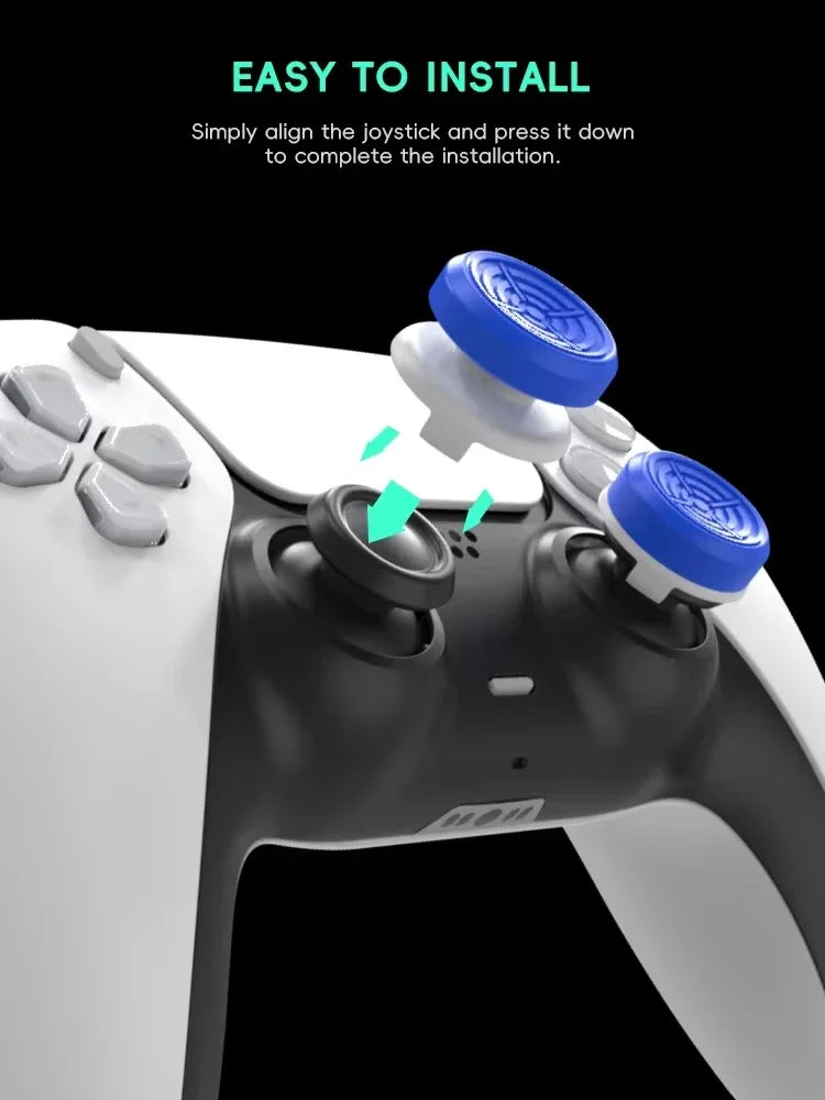 DATA FROG 2PCS High-Rise Analog Stick Cap for PS4 PS5 Xbox One Controller | FPS Pre additional angle