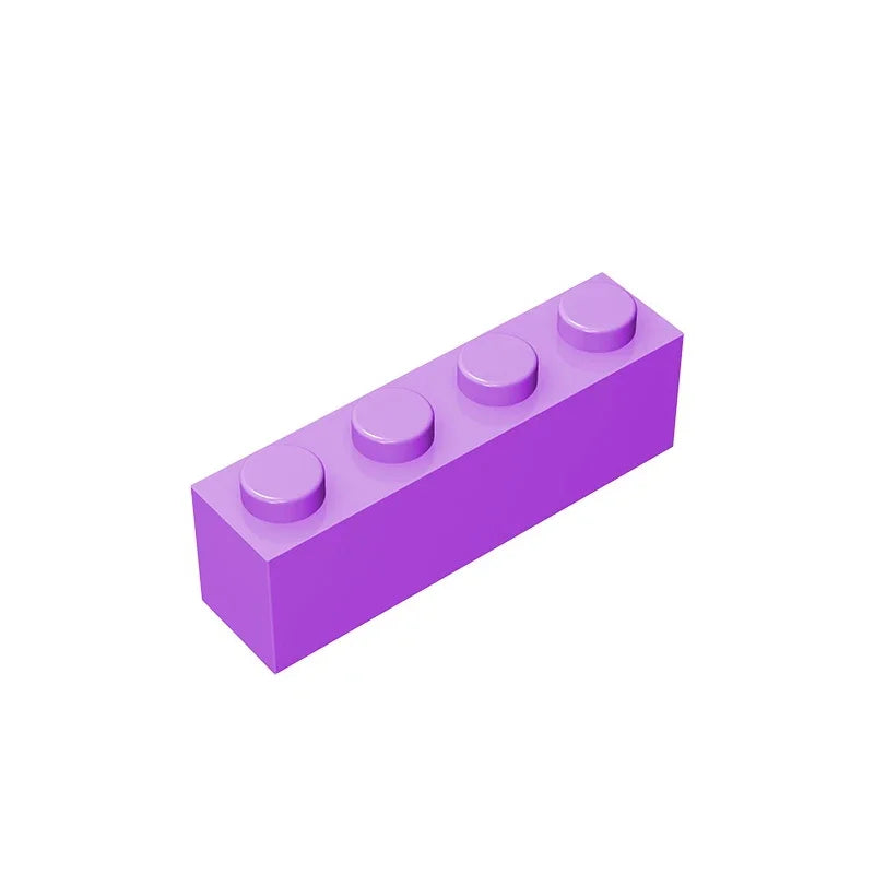 Gobricks GDS-534 Brick 1 x 4 without Bottom Tubes | Compatible Building Block Set lifestyle view