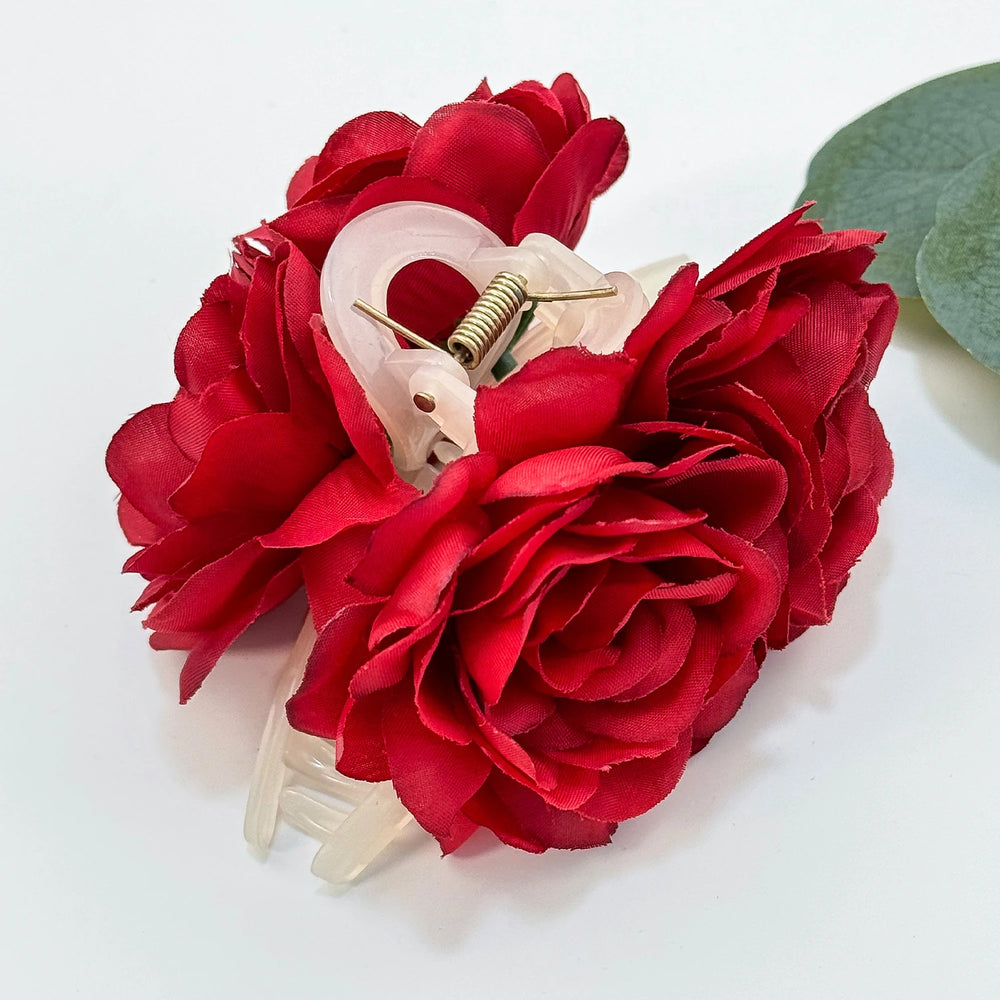 Women Girls Flower Hair Claw Clips Wedding Headdress For Bridal Bridesmaid Party Flora close-up view