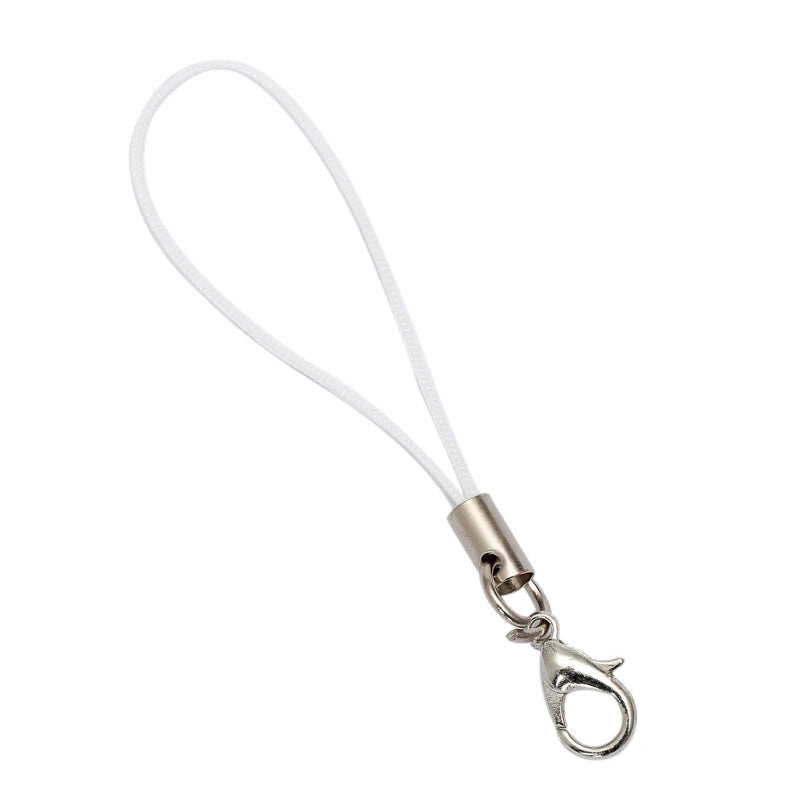 50pcs Cell Phone Lanyard Strap String Mobile Hook With Lobster Clasp Ring Keychain additional angle