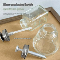 Nail Storage Refillable Glass Bottles Empty Liquid Press Pump Dispenser Nail Art Poli alternate view