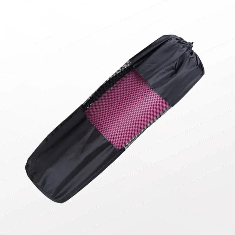 Nylon Yoga Mat Bag | Adjustable Strap Carrier for Pilates and Fitness close-up view