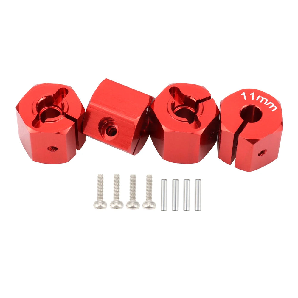 Aluminum 5/6/7/8/9/10/11/12mm Adapter Hex 12mm Drive Hub with Pin Screws for RC Auto alternate view