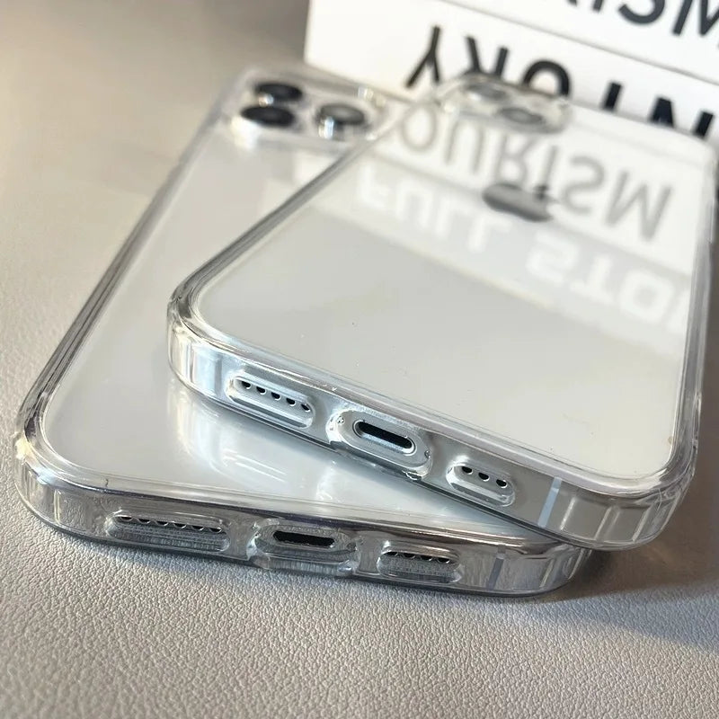 Transparent Soft Acrylic Phone Case For iPhone