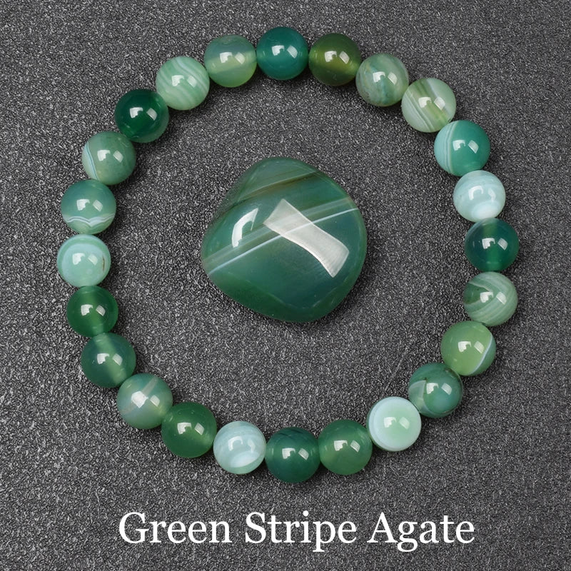 Natural Aquamarins Quartzs Beads Bracelet Women Men 6mm 8mm Sky Blue Stone Round Bead close-up view