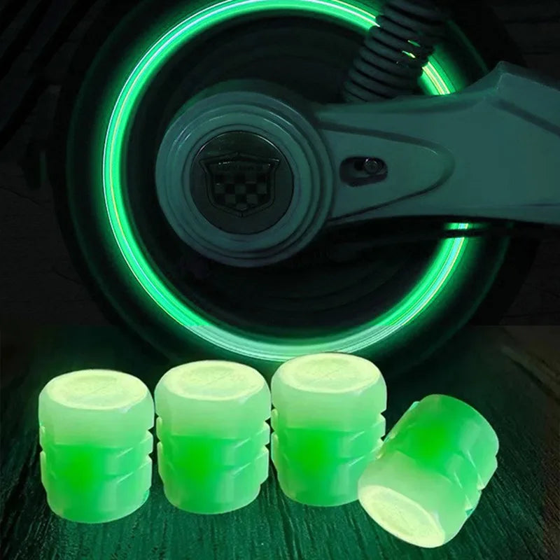 Luminous Valve Caps for Car Motorcycle Bike Wheels alternate view