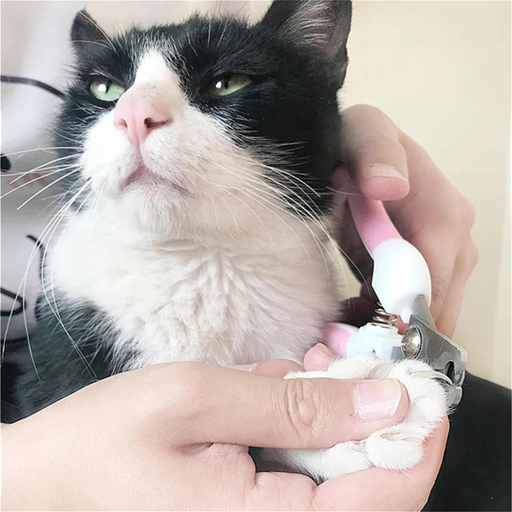 Professional Pet Nail Clippers Dog Cat Stainless Steel Two-color Labor-Saving Nail Cl alternate view