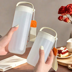 WORTHBUY Portable Plastic Water Bottle With Handle Leak-proof Heat-resistant Tumbler alternate view