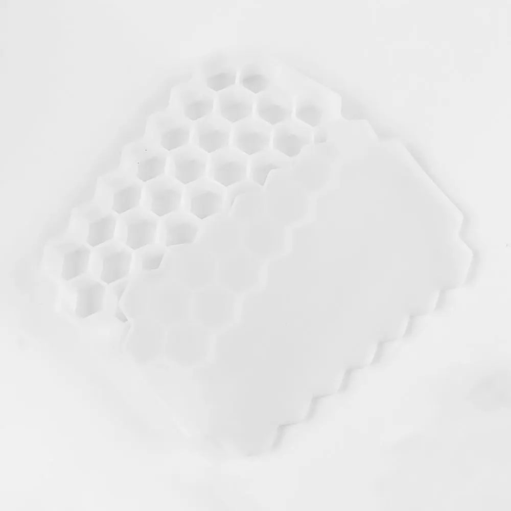 37 Grids Honeycomb Ice Cube Silicone Mold with Lid | Flexible Silicone Ice Tray for DIY detail view