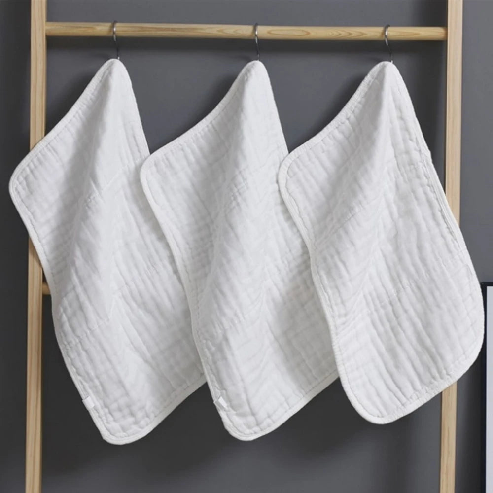 Large Muslin Burp Cloths | Extra Absorbent Baby Hand Washcloths detail view