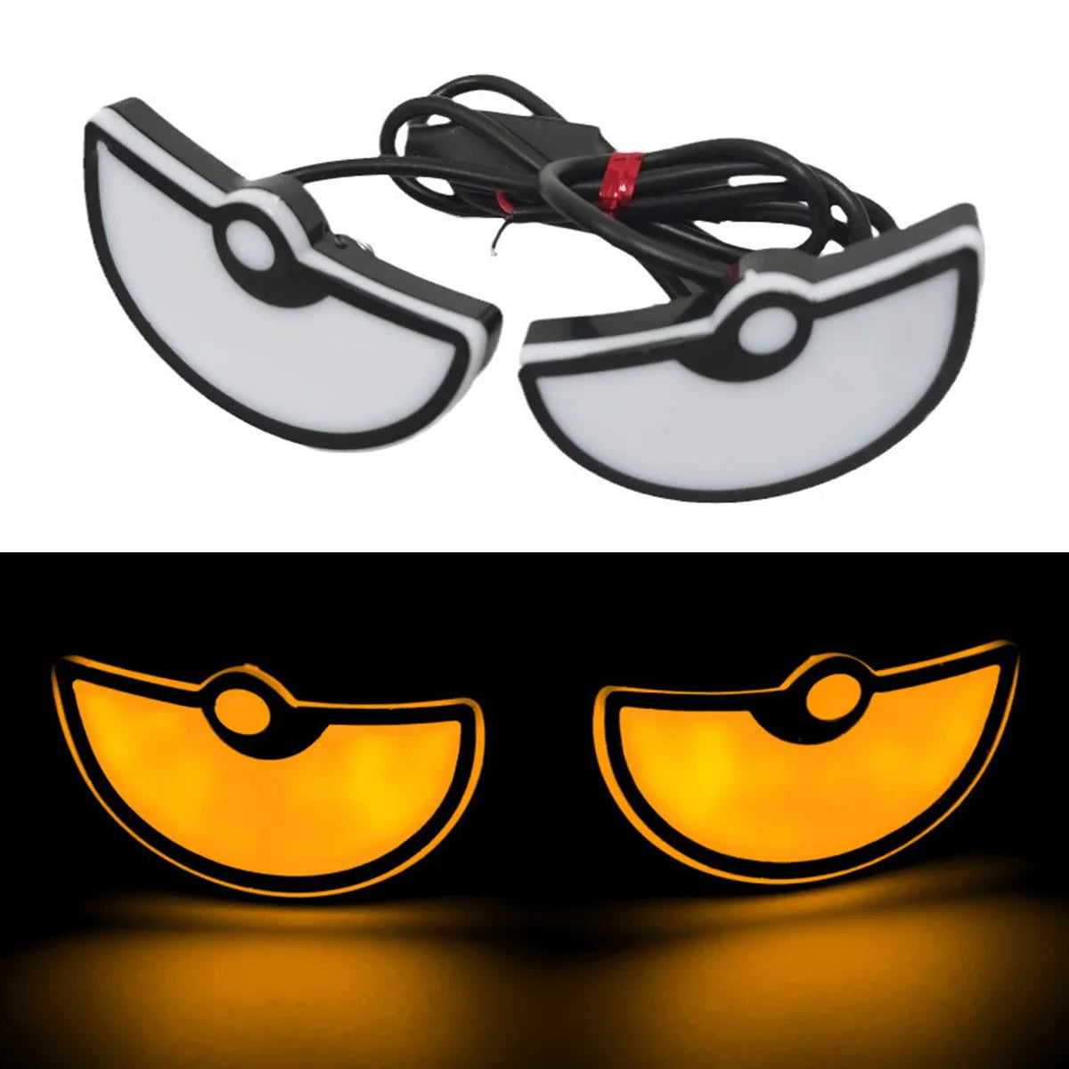 2PCS Car Motorcycle LED Devil Eyes Light | 12V Demon Eyes Decoration Lamp detail view