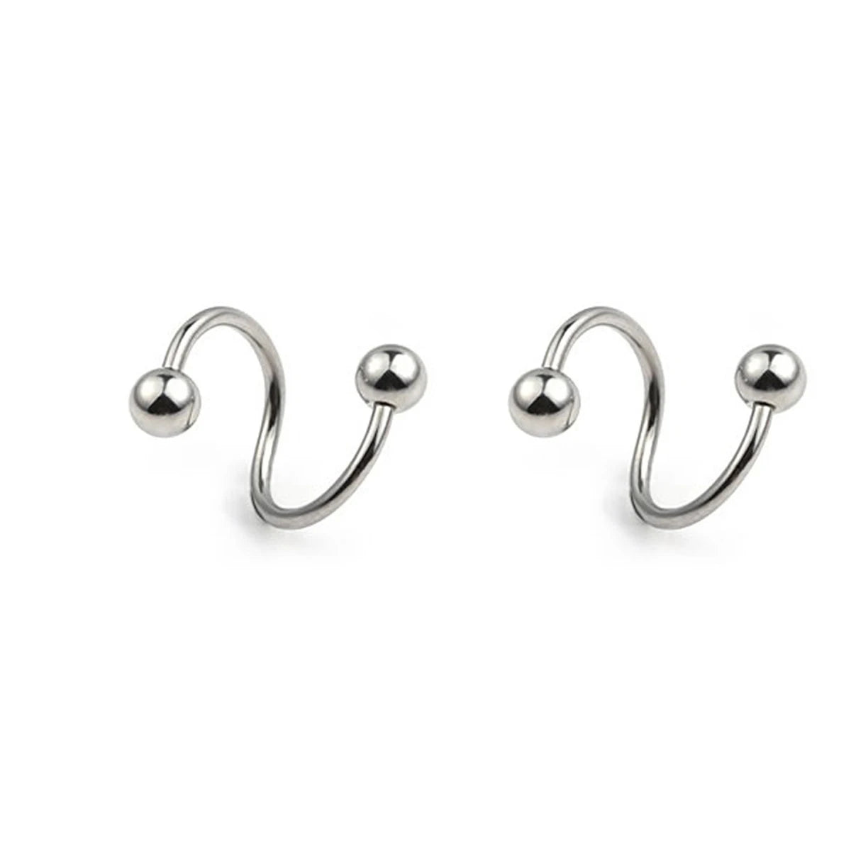 Women's Spiral Earrings Piercing Jewelry Multi-Use Body Jewelry - Lips Nose Septum Tr alternate view