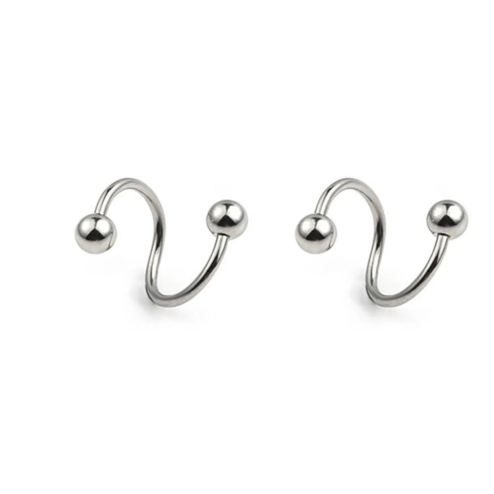 Women's Spiral Earrings Piercing Jewelry Multi-Use Body Jewelry - Lips Nose Septum Tr alternate view