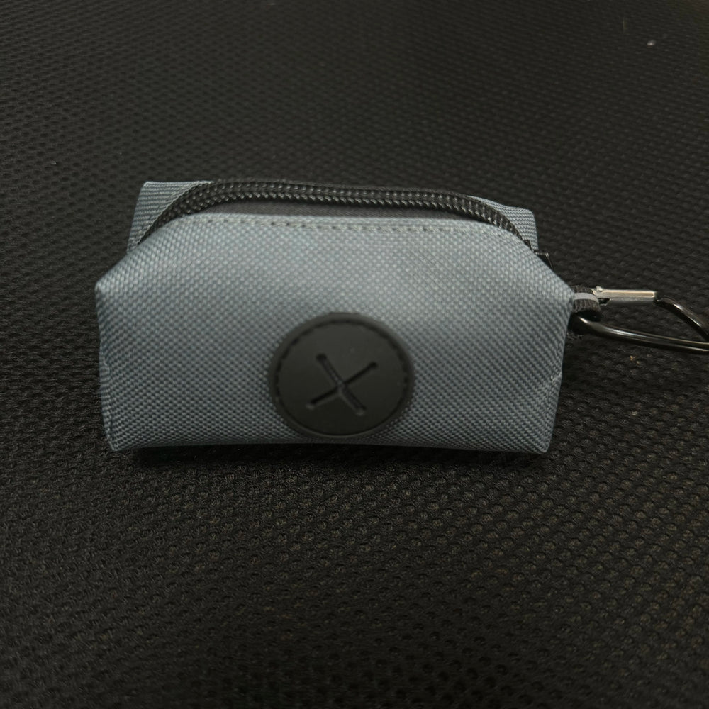 Canvas Dog Poop Bag Holder, Outdoor Pet Waste Bag Dispenser with Carabiner Clip, Animal detail view