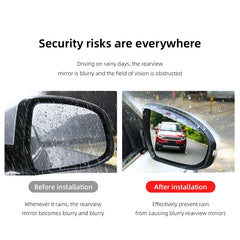 2Pcs Car Rearview Mirror Rain Shield Rain Eyebrow Cover for Fiat Abarth 500e Panda | alternate view